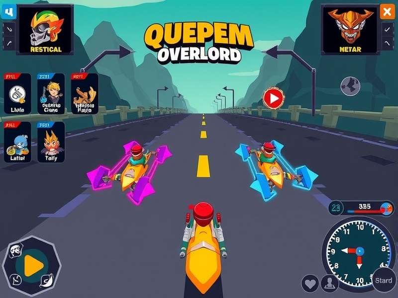 Quepem Dash Overlord multiplayer race in progress
